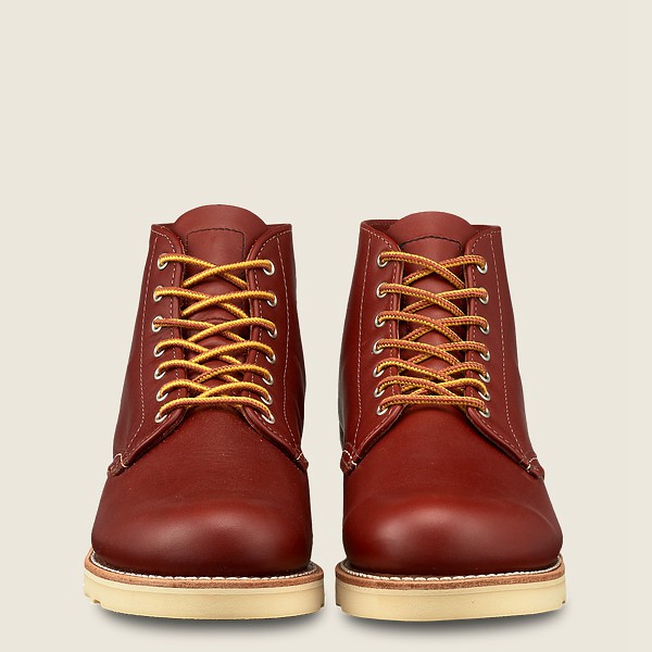 Red Wing Heritage Boots 6-Inch Round Toe - Short Atanado Læder - Burgunder - Dame 0693-UMLOF